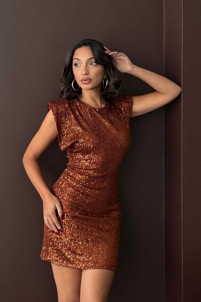 copper Sequin Dress  The Dress Co.