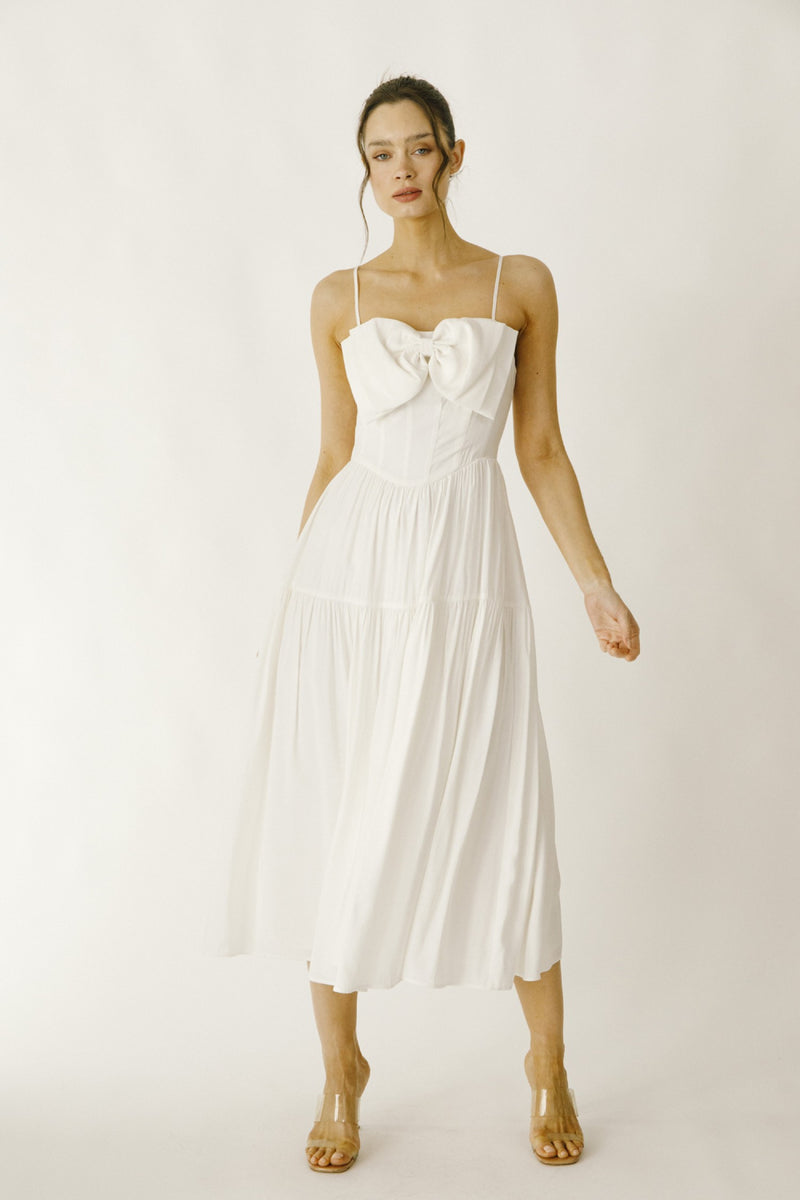 Ivory Bow Dress The Dress Co. Ivory Bow Dress The Dress Co.