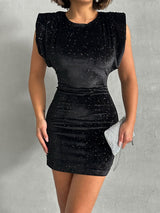 Black Glitter Dress