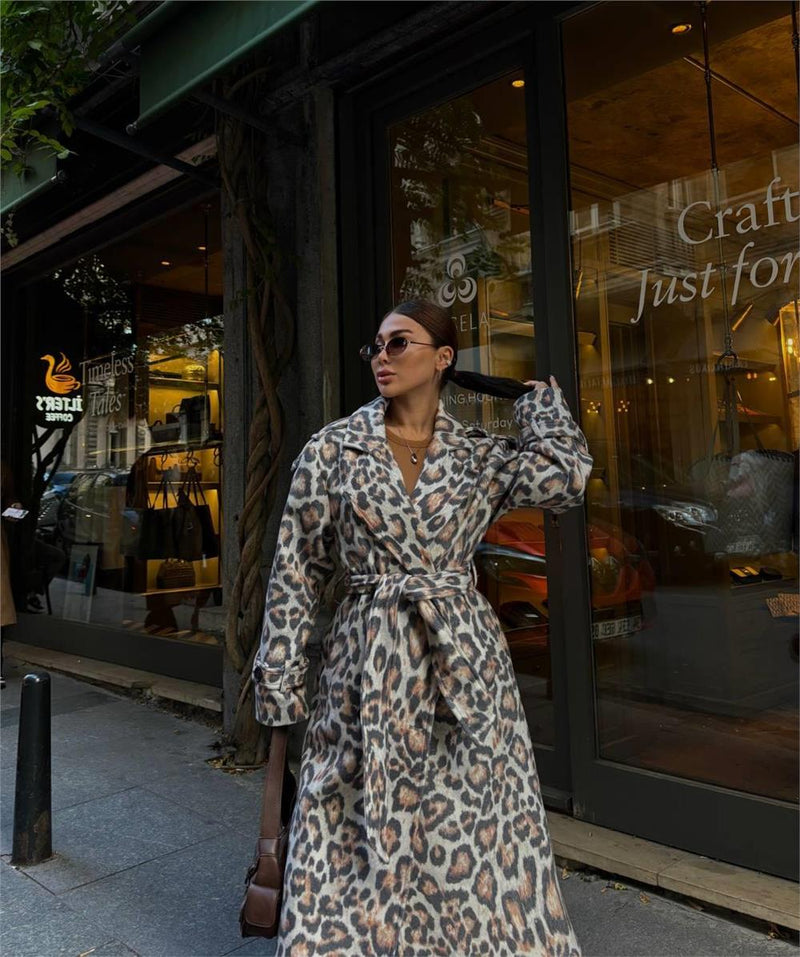 Animal Print Coat