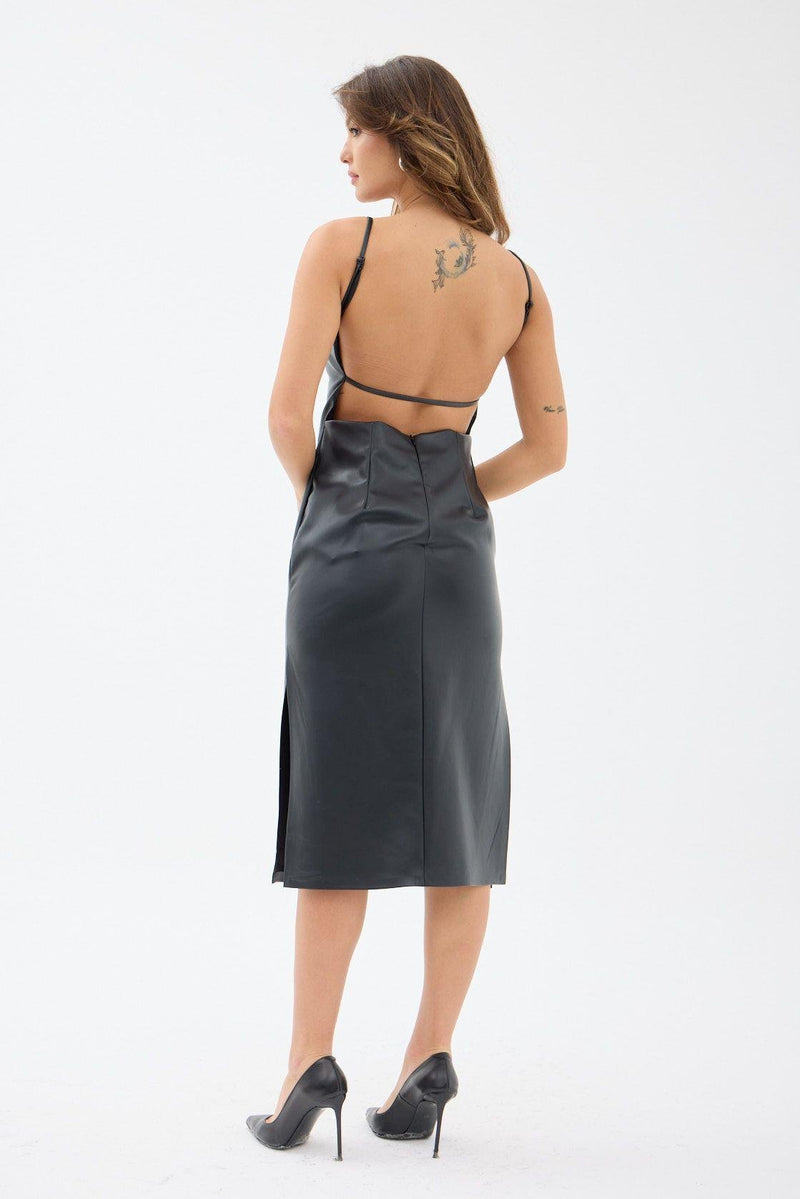 Leather Slip dress
