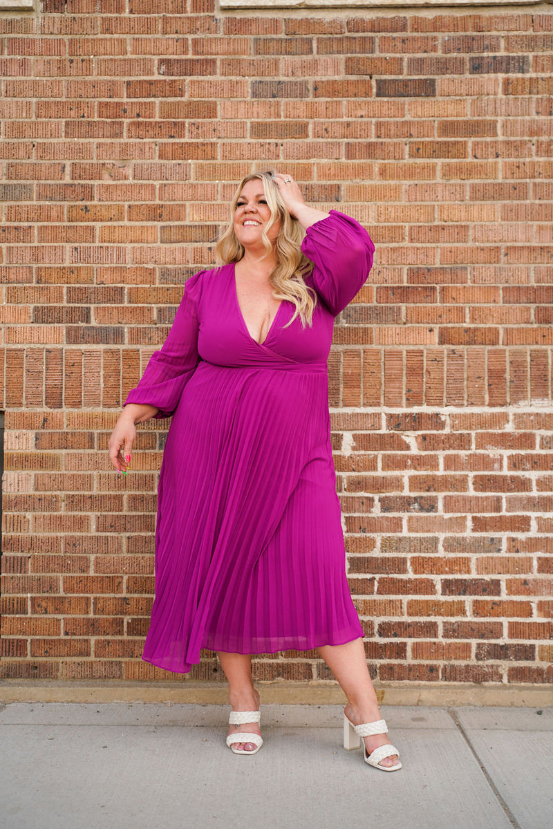 Accordion Pleat Dress The Dress Co. Accordion Pleat Dress The Dress Co.