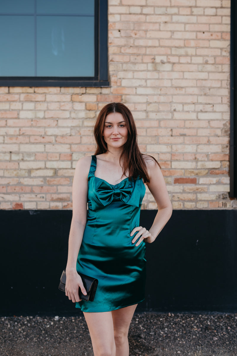 Teal Mini Dress The Dress Co. Teal Mini Dress The Dress Co.