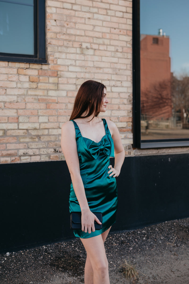 Teal Mini Dress The Dress Co. Teal Mini Dress The Dress Co.