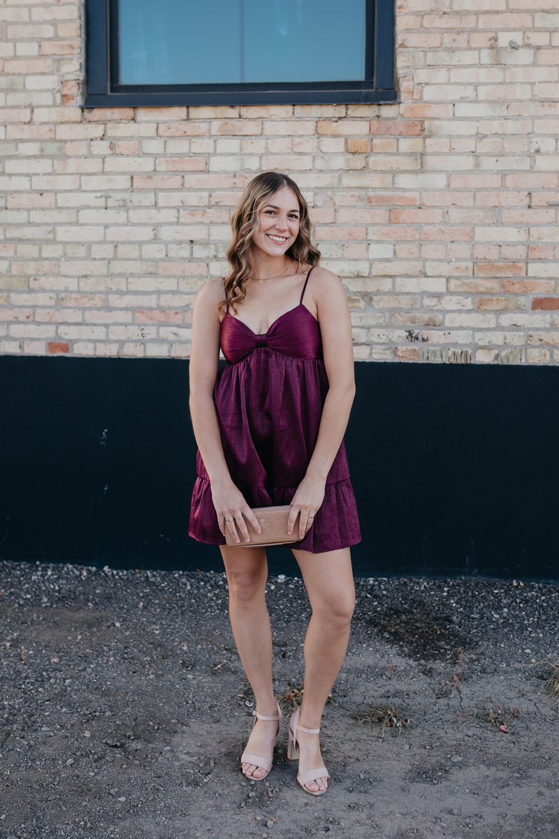 Plum Mini Dress