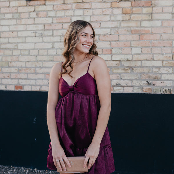 plum colored mini dress Plum Mini Dress – The Dress Co