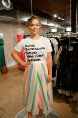 Chevron Sequin Skirt