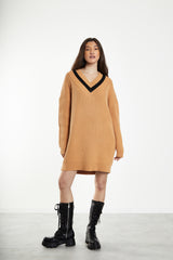 Caramel Sweater Dress