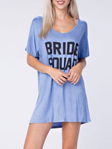 Bride Squad T-Shirt Dress - Farminista